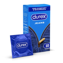 Carica l'immagine nel visualizzatore di Gallery, Durex Settebello Jeans, Preservativi Classici, Vestibilità Regular, 10 Profilattici