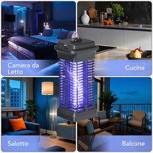 Carica l'immagine nel visualizzatore di Gallery, ROVLAK Lampada Antizanzare Elettrico da Interno, Zanzariera Elettrica 6W 1000V UV, Luce Anti Insetti Mosche Ammazza Zanzare Elettrico da Interno per Camera da Letto, Cucina, Soggiorno, Ufficio