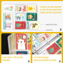 Carica l&#39;immagine nel visualizzatore di Gallery, Yinke Album per carte, carte da collezione, per fino a 400 card, borsa da viaggio, custodia protettiva