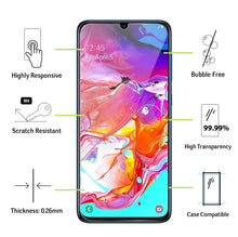 Carica l'immagine nel visualizzatore di Gallery, Vetro Temperato per Samsung Galaxy A70 [3 Pezzi] Vetrino Protettivo Pellicola Protezione Schermo