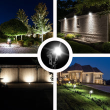 Carica l'immagine nel visualizzatore di Gallery, T-SUN Faretto Solare Esterno Lampada da Giardino Solare 2 Modalità di Illuminazione 270 ° Regolabile Impermeabile IP65, Automatico on/off per Alberi, Giardini, Strade, Prati(3000K, 1H)