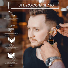 Carica l'immagine nel visualizzatore di Gallery, Olio da Barba Uomo per 30ml Beard Growth Oil per Idrata, Lenisce, Stimola Crescita e Splendere Perfetto per la Cura Della Barba e Baffi