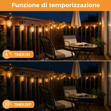 Carica l'immagine nel visualizzatore di Gallery, HeiPard 10M Catena Luminosa Esterno con Telecomando RF, 15+1 Lampadine LED