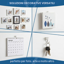 Carica l'immagine nel visualizzatore di Gallery, GXGM 50 Pezzi Chiodi Per Quadri Muro Senza Foratura,Mini Ganci Da Parete, Versatili E Portatili, Per Cornici Fotografich