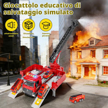 Carica l'immagine nel visualizzatore di Gallery, Doloowee Giocattolo Camion dei Pompieri per Bambini 3, 4, 5 anni