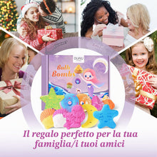 Carica l'immagine nel visualizzatore di Gallery, DUAIU Bombe da Bagno,10 Pezzi Bombe da Bagno Bambini Profumate Set Regalo,Fatte a Mano,Bomba da Bagno Arricchite con Sal
