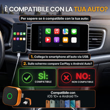 Carica l'immagine nel visualizzatore di Gallery, Adattatore Android Auto Wireless &amp; CarPlay, USB-C/USB-A, Max