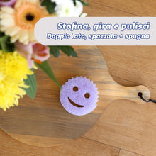 Carica l'immagine nel visualizzatore di Gallery, Scrub Daddy Scrub Mommy, Spugna Abrasiva Cucina su Due Lati, Alternativa Prodotti Cucina ai Panni Non Graffiati, Spugna Faccina Sorridente per Lavello, Bagno e Doccia, FlexTexture, Assortita, 2 pz