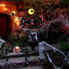 Carica l'immagine nel visualizzatore di Gallery, Ragno Di Halloween, Addobbi Halloween Giardino 70cm Ragno Gigante, Ragno Finto per Esterne Decorazioni da Cortile Spaven
