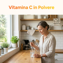 Carica l'immagine nel visualizzatore di Gallery, Vitamina C in Polvere - Acido Ascorbico Puro Vegano, Senza Glutine e senza OGM - 500 porzioni da 1000 mg ciascuna di Vit