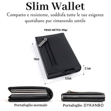 Carica l'immagine nel visualizzatore di Gallery, DYKANBO Portatessere Uomo Tascabile - Portacarte Uomo Slim Portafoglio Slim Uomo - Portafoglio Uomo Slim con Portamonete - Portacarte di Credito da Uomo - Porta Tessere Uomo RFID