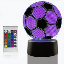 Carica l'immagine nel visualizzatore di Gallery, Lampada da notte a LED 3D, Calcio Lampada Notturna 3D Visiva
