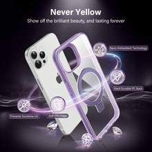 Carica l'immagine nel visualizzatore di Gallery, Cover Magnetica per iPhone 14 Pro Max con Supporto Stand ad Anello, [Protezione Antilngiallimento &amp; Antiurto] Custodia T