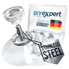 Carica l'immagine nel visualizzatore di Gallery, DIYexpert Ventosa con filettatura in acciaio inox | Made in Germany | [Ø 40 mm] [12 pezzi] | Per camper e auto | Ideale 
