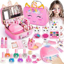 Carica l'immagine nel visualizzatore di Gallery, Trucchi Bambina Set, 26 Pezzi Sicuro e Atossico e Lavabile Valigetta Trucchi Bambina Anallergici, Giochi Bambina Natale Compleanno Regalo Bambina 3 4 5 6 7 8 9 10 Anni