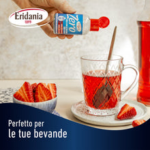 Carica l&#39;immagine nel visualizzatore di Gallery, Eridania Zero - Dolcificante Liquido, Comodo Flaconcino da Portare con Te, 500 Dosi, 2 Gocce Equivalgono ad 1 Dose, Comodo Tappo Salvagocce Apri&amp;Chiudi Integrato, 50 ml, 1 pezzo