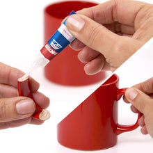 Carica l'immagine nel visualizzatore di Gallery, Loctite Super Attak Original, colla liquida trasparente con tripla resistenza e istantanea, colla resistente per gomma, 