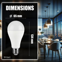 Carica l'immagine nel visualizzatore di Gallery, V-TAC 2x Lampadine LED A65 da 17W - [ SUPER LUMINOSE - CREE LED ] - 1710 Lumen - Attacco E27 - Lampadine Nuova Generazio