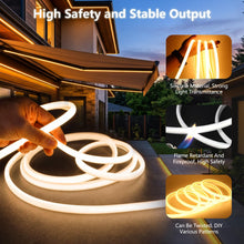 Carica l'immagine nel visualizzatore di Gallery, 5m Neon COB LED Striscia Dimmerabile 220V Esterno Impermeabile