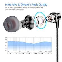 Carica l&#39;immagine nel visualizzatore di Gallery, Blukar Cuffie Auricolari In-Ear, Cuffie con Filo Stereo con Microfono e Controllo Volume-Alta Definizione, Bassi Potenti, Isolamento del Rumore,Jack 3,5 mm, Compatibile con Smartphone Android