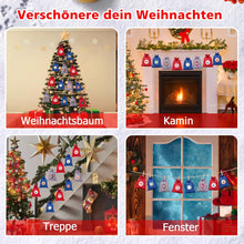 Carica l&#39;immagine nel visualizzatore di Gallery, Calendario Avvento fai da te - 2024 Calendario dell&#39; Avvento Vuoto da Riempire,18 x 13 cm Sacchetti Calendario Avvento da Riempire per Bambini Donna Uomo,24 Natale Bustine Calendario Avvento fai da te