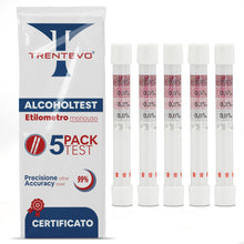 Carica l'immagine nel visualizzatore di Gallery, 5X Alcol Test USA e Getta Certificato Portatile e Affidabile