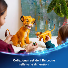Carica l&#39;immagine nel visualizzatore di Gallery, LEGO Disney Simba, il Cucciolo del Re Leone, Giochi di Fantasia per Bambine e Bambini da 6 Anni, Personaggio Giocattolo Costruibile con Parti Snodabili dal Film d&#39;Animazione, Idea Regalo 43243