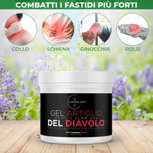 Carica l'immagine nel visualizzatore di Gallery, Artiglio del diavolo forte pomata Maxi 550ML 100% Italiana super concentrata, con acido Ialuronico, glucosamina, Menta, 