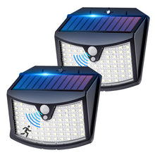 Carica l'immagine nel visualizzatore di Gallery, Luce Solare Led Esterno, 3 Modos IP65 Impermeabile Faretto LED da Esterno con Sensore di Movimento, Lampada Solare da Es