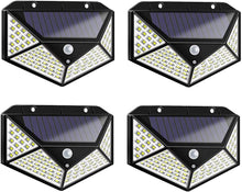 Carica l'immagine nel visualizzatore di Gallery, TEMPO DI SALDI 4 Faretti da Esterno ad Energia Solare con 100 LED con Sensore di Movimento