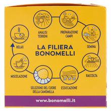 Carica l'immagine nel visualizzatore di Gallery, Bonomelli Camomilla Setacciata con Melatonina e Magnesio 14 Bustine, Contro Stanchezza e Affaticamento, Infuso Rilassant