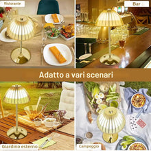 Carica l'immagine nel visualizzatore di Gallery, Voltix Lampada da Tavolo Senza Fili Ricaricabile, Abat Jour Comodino Touch Dimmerabile in Metallo, Lampada LED Portatile