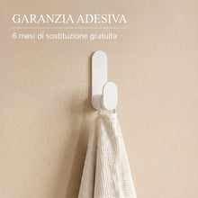 Carica l'immagine nel visualizzatore di Gallery, DEKAZIA® Set 4 Ganci Adesivi Bianchi da Parete Senza Fori, Extra Forti