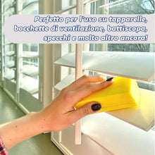 Carica l'immagine nel visualizzatore di Gallery, Scrub Daddy Damp Duster, Spugna Magica per la Pulizia della Polvere, Spolverino per Persiane e Tende in Legno, Prese d'Aria, Termosifoni, Battiscopa, Specchi e Ragnatele, Trattiene la Polvere, Azzurro