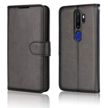 Carica l'immagine nel visualizzatore di Gallery, TECHGEAR Custodia in Pelle Oppo A9 / A5 2020, Cover Libro Protettiva con Slot per Schede, Supporto e Cinturino da Polso 