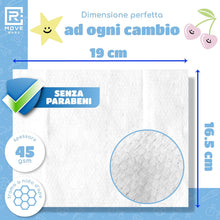 Carica l'immagine nel visualizzatore di Gallery, R MOVE 576 salviette neonato umidificate acqua pura 99%, 8 confezioni da 72 salviettine bambini water, coperchio salvafreschezza, idratanti, igienizzanti e rinfrescanti, mani e corpo