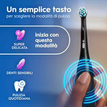 Carica l'immagine nel visualizzatore di Gallery, Oral-B iO 2 Spazzolino Elettrico, con 1 Testina di Ricambio, Nero