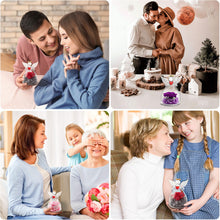 Carica l'immagine nel visualizzatore di Gallery, Miofula Rosa Stabilizzata Vera Regalo Donna Compleanno,Rosa Eterna Figurine Angelo Regalo Mamma Nonna,Fiori Stabilizzati Regalo Anniversario per Lei,Regali Natale Donna San Valentino Regali Fidanzata