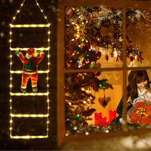 Carica l'immagine nel visualizzatore di Gallery, Geemoo 0.75M Luci Decorazioni 98 LED Scala Babbo Natale, Addobbi 8 modalità, Funzione Timer e Memoria, Luci Natalizie per Finestra Esterno ed Interno Bianco Caldo