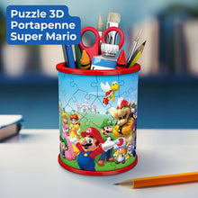 Carica l'immagine nel visualizzatore di Gallery, Ravensburger - Puzzle 3D Super Mario, Portapenne 57 Pezzi, Bambini 6+ Anni