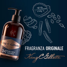 Carica l'immagine nel visualizzatore di Gallery, King C. Gillette Detergente Viso Uomo 3 in 1, Sapone Barba e Capelli