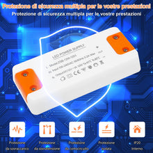 Carica l'immagine nel visualizzatore di Gallery, Alimentatore 12v 1A, 12W Trasformatore 220V a 12v, trasformatore 12 volts
