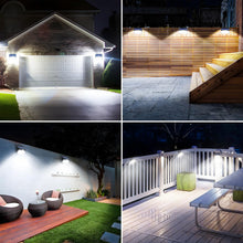 Carica l'immagine nel visualizzatore di Gallery, SIGRILL Luce Solare LED Esterno, 2 Pezzi Faretto LED da Esterno con Sensore di Movimento, 150LED Lampada Solare da Ester