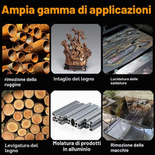 Carica l'immagine nel visualizzatore di Gallery, Set di 9 spazzole metalliche per trapano, fusto rotondo da 6 mm, spazzole in filo di acciaio per rimozione ruggine e col