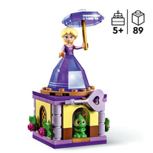 Carica l&#39;immagine nel visualizzatore di Gallery, LEGO Disney Princess Rapunzel Rotante, Giocattolo da Costruire con Mini Bambolina in Abito di Diamante e Pascal, Giochi per Bambine e Bambini da Collezione 43214