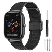 Carica l'immagine nel visualizzatore di Gallery, Cinturino per Amazfit GTS, 20mm Cinturino in Acciaio Inossidabile in Metallo Cinturino per Amazfit GTS 4, GTS 4 Mini, GT