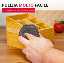 Carica l'immagine nel visualizzatore di Gallery, Westmark Organizer da cucina, 5 scomparti, Dimensioni: 13 x 13,5 x 16 cm, Bambù, Tapas + Friends, Marrone chiaro, 69842270