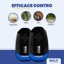 Carica l'immagine nel visualizzatore di Gallery, Pest Whisperer - Repellente Ultrasuoni per Topi Professionale - Dissuasore per Topi - Repellente Topi, Ratti, Scarafaggi, Formiche, Ragni e Insetti - Potenza Combinata 16 W - Non Tossico - 2 Unità