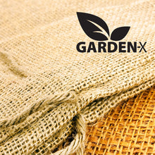 Carica l'immagine nel visualizzatore di Gallery, GARDENIX® Sacchi di Iuta universale x6 pezzi (60 cm x 105 cm | 410 g/m²), fibra naturale, 100% juta, EXTRA FORTE