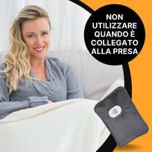 Carica l'immagine nel visualizzatore di Gallery, ELETTROCASA - Borsa Acqua Calda Elettrica Teporino - 6h di Calore - Borsa Calda Elettrica Ricaricabile Pronta in 10' - Boule per Riscaldare Acqua